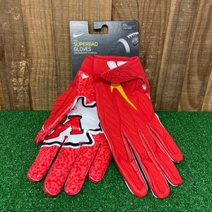 Nike CK2788-648 NFL Kansas City Chiefs Superbad 5.0 Football Gloves XXL